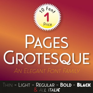 Pages Grotesque Font (10 in 1)